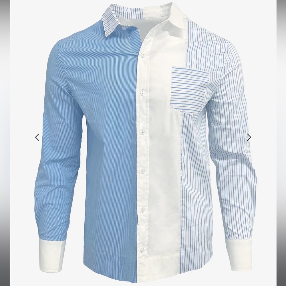 SER.O.YA Teagan Shirt NWT Buttoned down Shirt, Stripes Combo.
